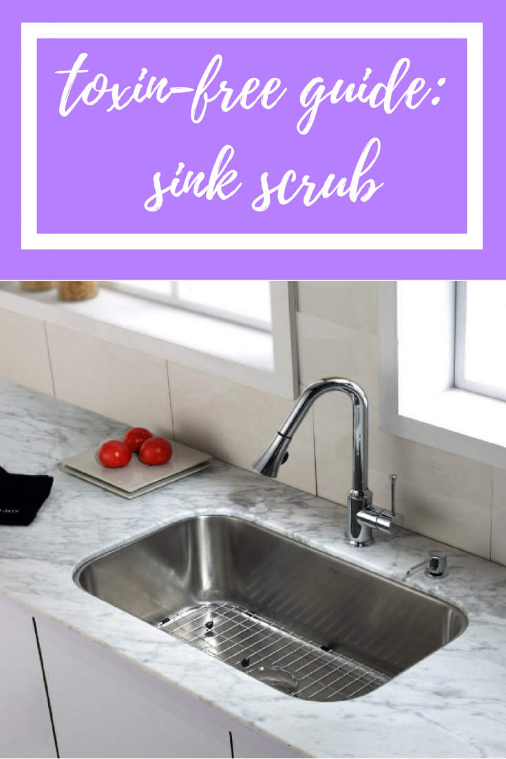 Toxin-Free Guide Sink Scrub #graceblossomsblog #diy #thieves #youngliving #kitchen