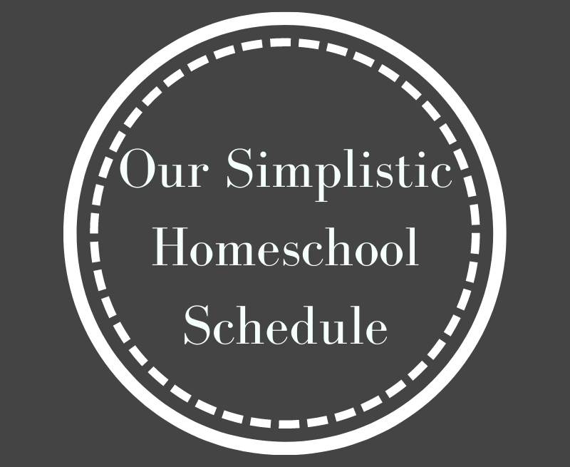 A quick overview of both yearly and daily schedule that's so simple I can't believe we didn't start this as soon as we began homeschool!