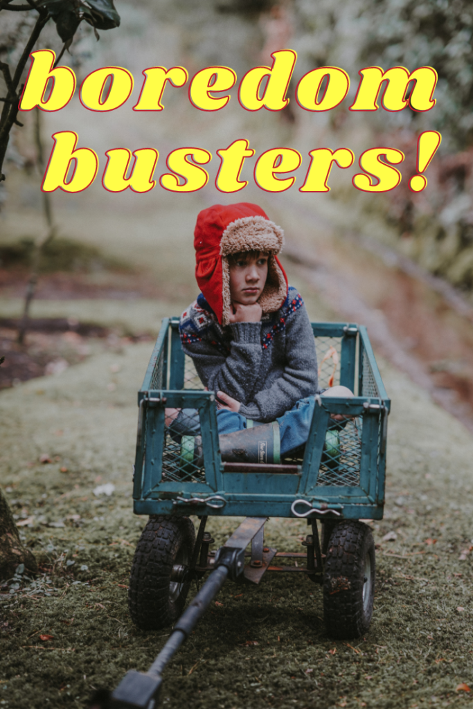 More than 40 kids' winter boredom busters for you to pull out on those extra cold or rainy days or weeks to make your time together fun!