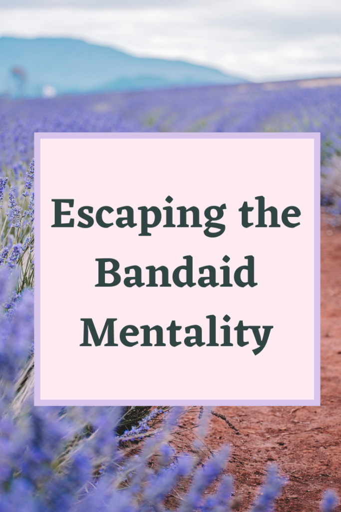 This post explains what the bandaid effect is, how it affects healthy living, and what you can do instead for your overall wellness.