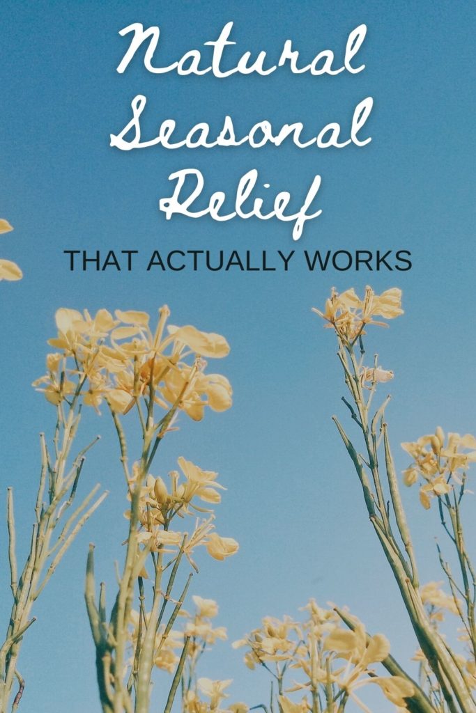 Seasonal relief shouldn't mean reaching for expensive and harmful over-the-counters. This is a much simpler and healthier solution!