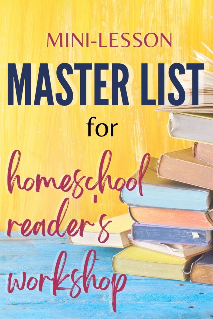 This simplified kindergarten reading mini-lessons master list is a great one to keep on hand all year long.