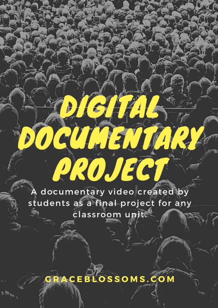 This digital documentary project is an amazing way to deepen student understanding of research and visual media presentation.