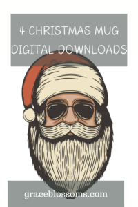 Modern Santa with Sunglasses and Beard 