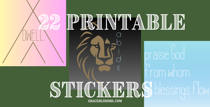 22 Printable Stickers to buy individually or together in a pack!