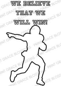 Printable 40 Page Football Coloring Book